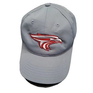 TaylorMade Golf Hat Adjustable Gray Golfing Cap Red Eagle Falcon